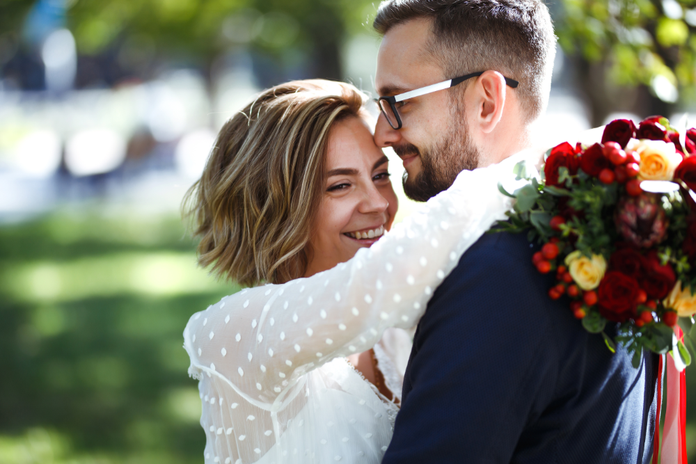 Wedding in White Hochzeitpaar Winterhoff Hannover Celle Burgdorf